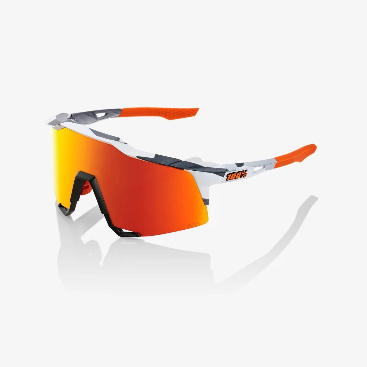 100 Percent Sunglasses - SPEEDCRAFT - Soft Tact Grey Camo - HiPER Red Multilayer Mirror Lens product image 1, provided for