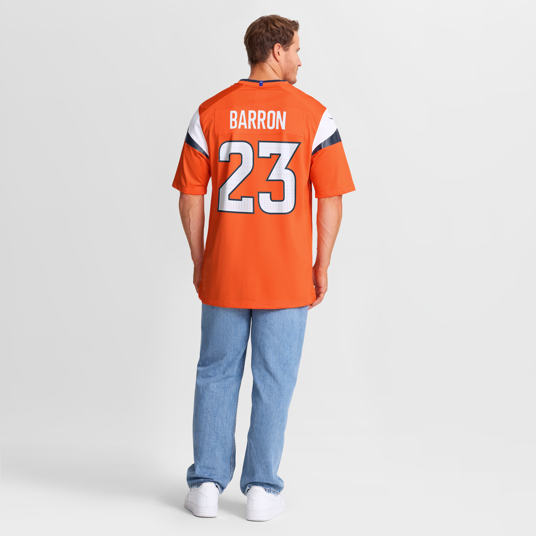 Men's Denver Broncos Jahdae Barron Nike Orange Team Game product image 8