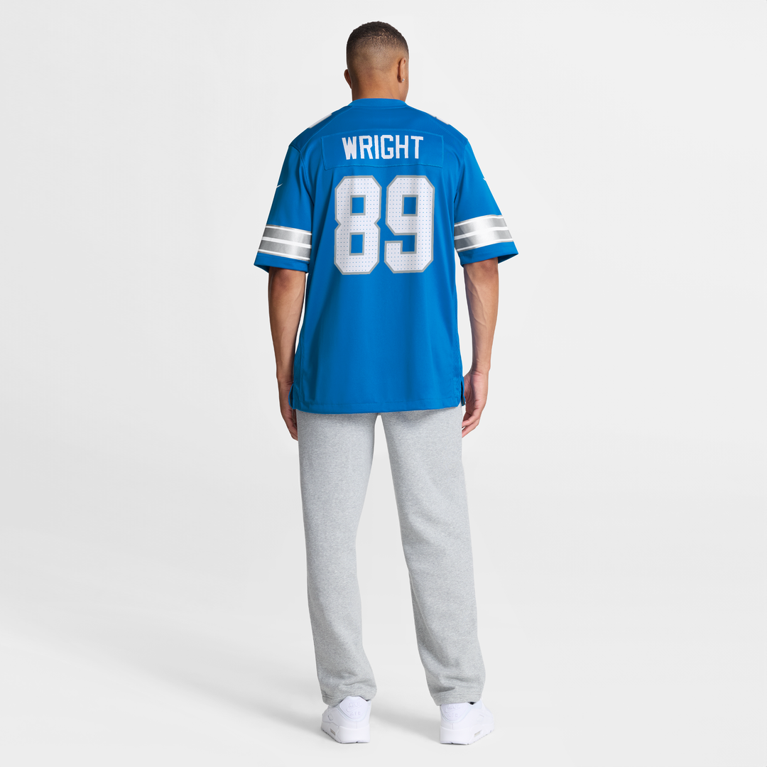 Men's Detroit Lions Brock Wright Nike Blue Team Game Jersey product image 8