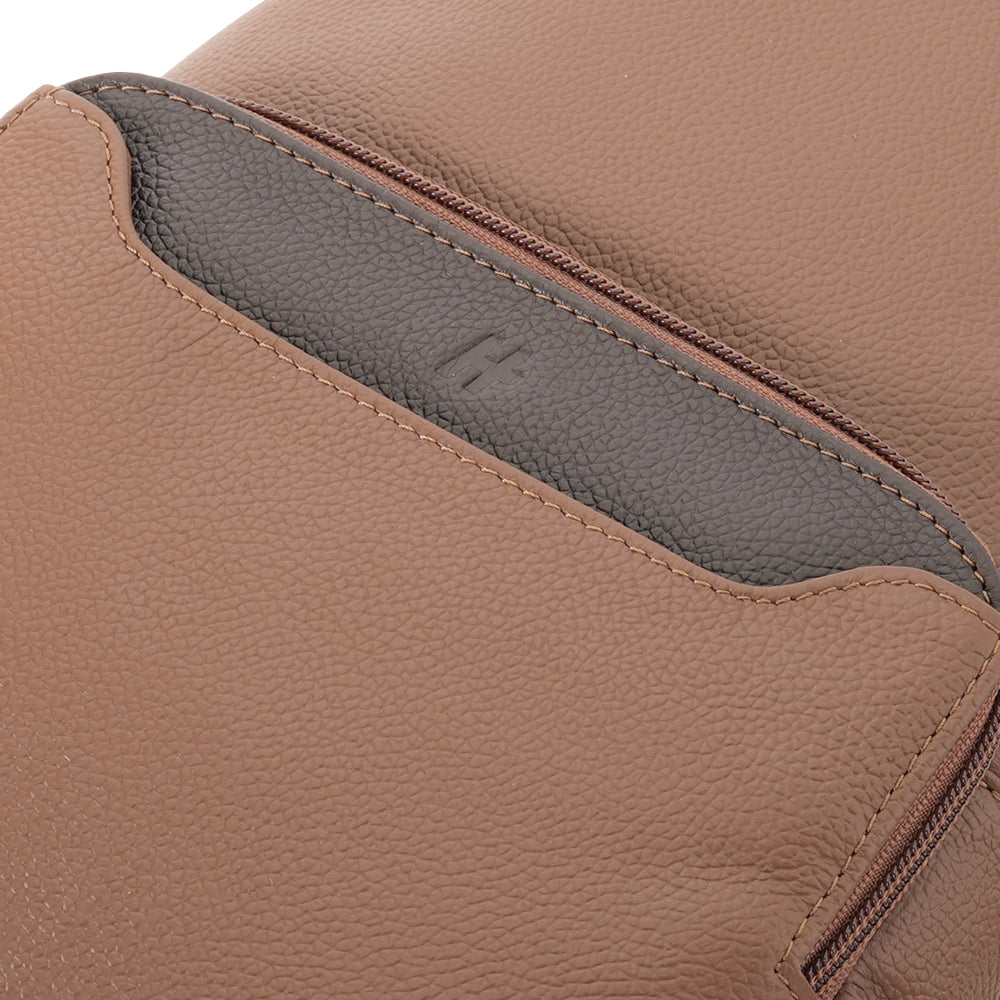 Hechter Leather Crossbody Bag - Brown