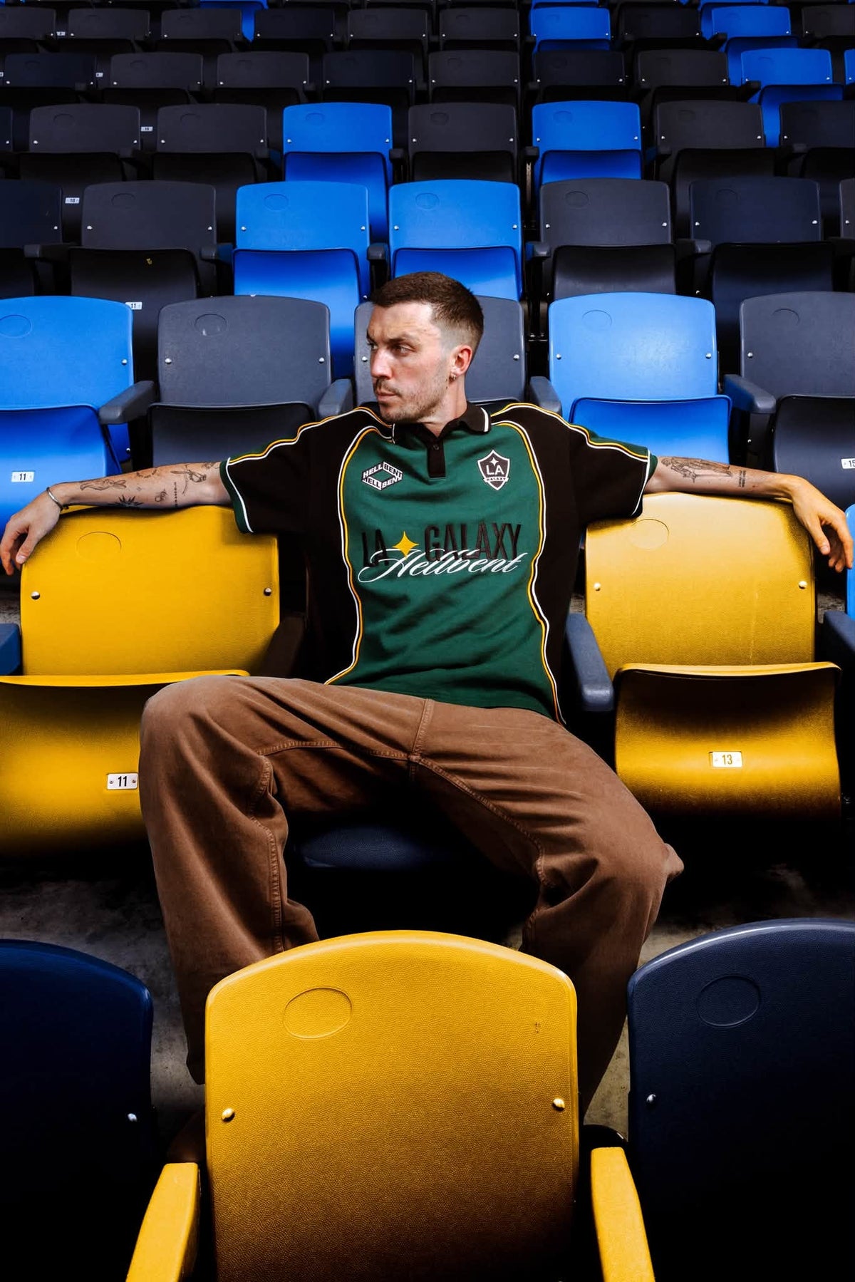 LA Galaxy x Hellbent Polo product image 3, provided for visual reference and product detail review