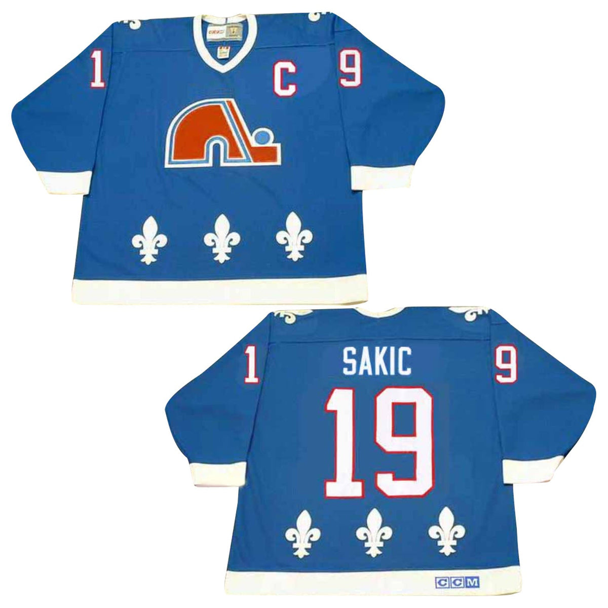 Joe Sakic Quebec Nordiques 19 Jersey product image 2, provided for visual reference and product detail review
