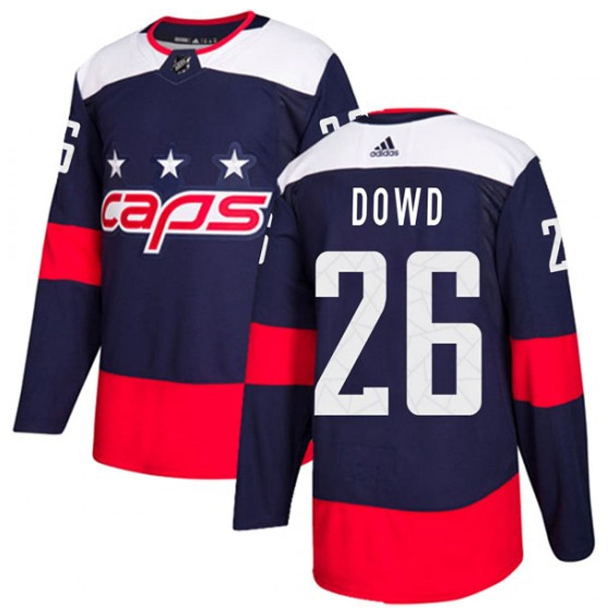 Nic Dowd Washington Capitals 26 Jersey product image 4, provided for visual reference and product detail review