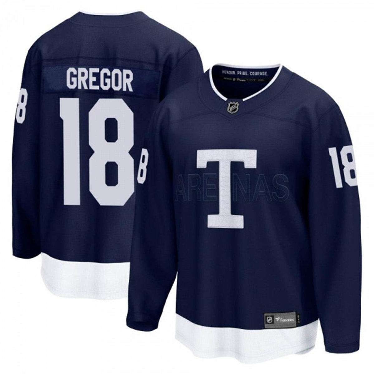 Noah Gregor Toronto Malple Leafs 18 Jersey product image 6, provided for visual reference and product detail review