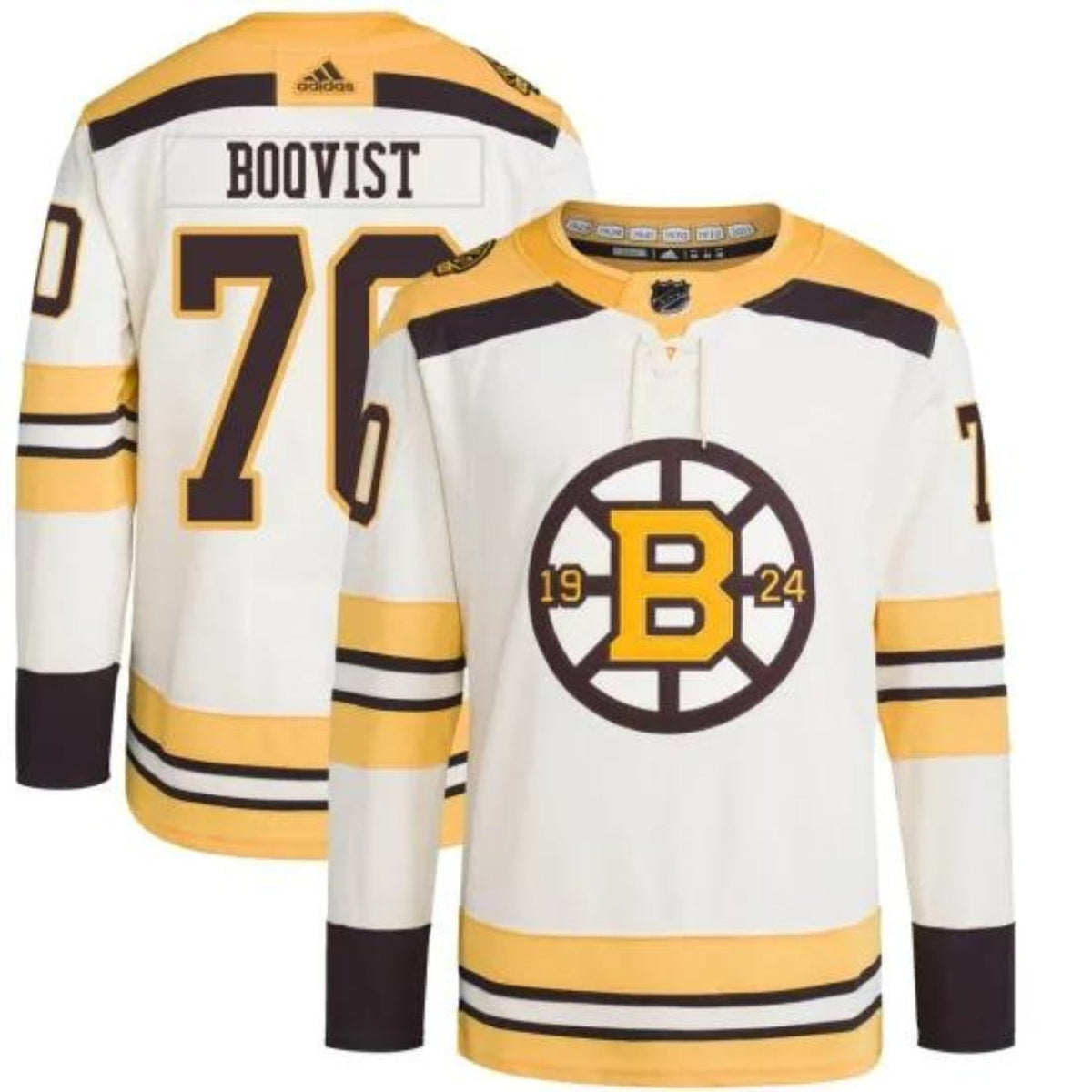 Jesper Boqvist Boston Bruins 70 Jersey product image 6, provided for visual reference and product detail review