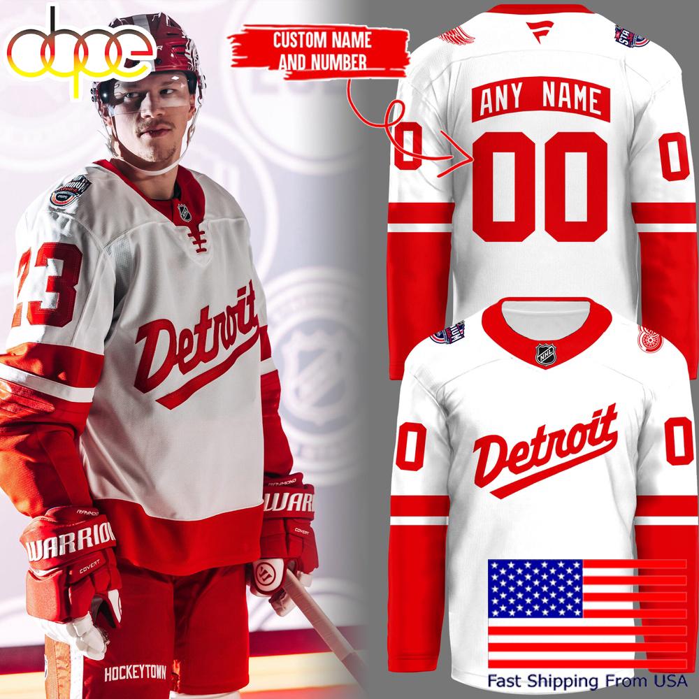 Detroit Red Wings Limited 2025 Stadium Series Custom Hockey Jersey product image 1, provided for visual reference and