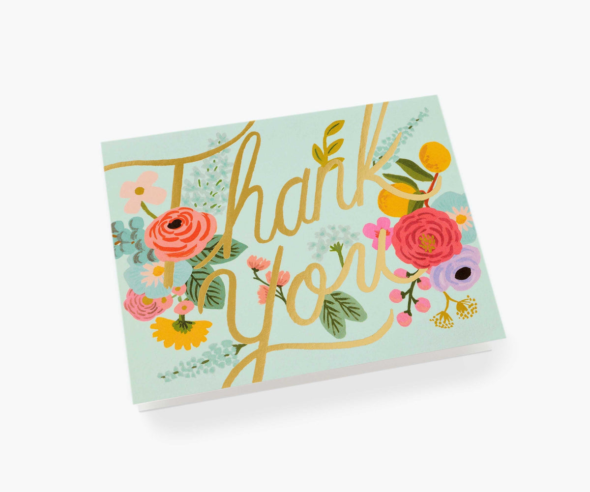 Mint Garden Thank You Cards - Boxed Set