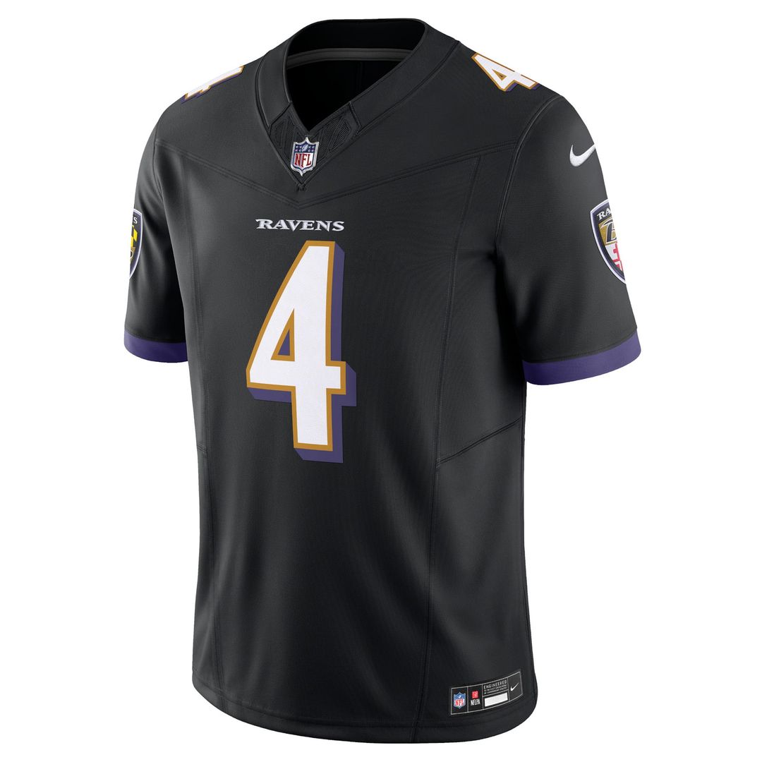 Men's Baltimore Ravens Zay Flowers Nike Black Alternate product image 5