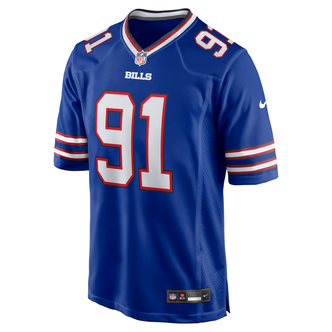 Men's Buffalo Bills Ed Oliver Nike Royal Team Game Player product image 2