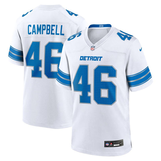 Men's Detroit Lions Jack Campbell Nike White Game Jersey product image 1