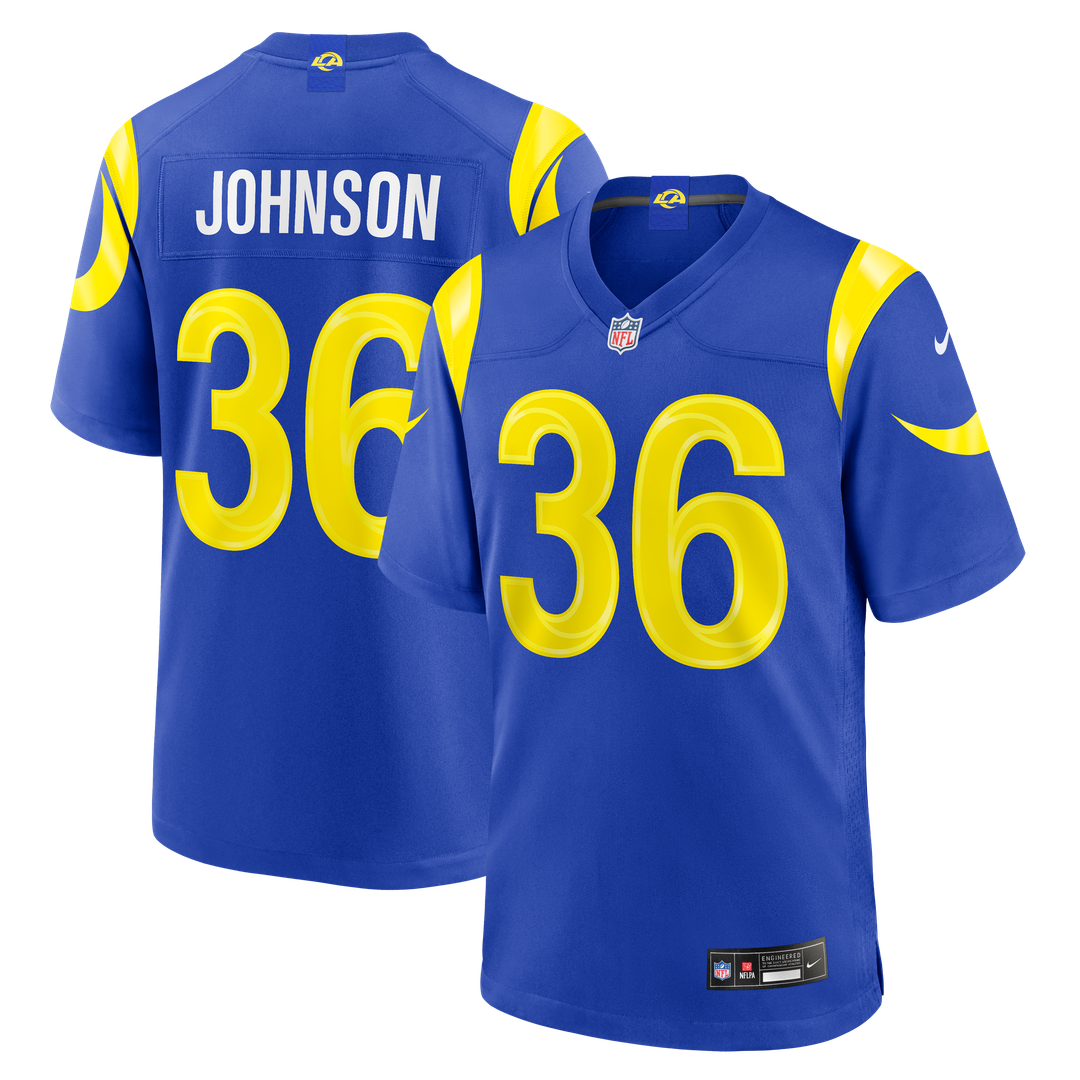 Men's Los Angeles Rams Alex Johnson Nike Royal Team Game product image 1