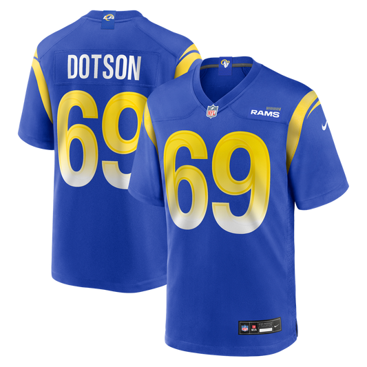 Men's Los Angeles Rams Kevin Dotson Nike Royal Game Jersey product image 1
