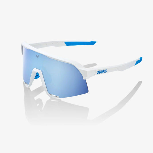 100 Percent Sunglasses - S3 - SE Movistar Team White - HiPER® Blue Multilayer Mirror Lens product image 1, provided for