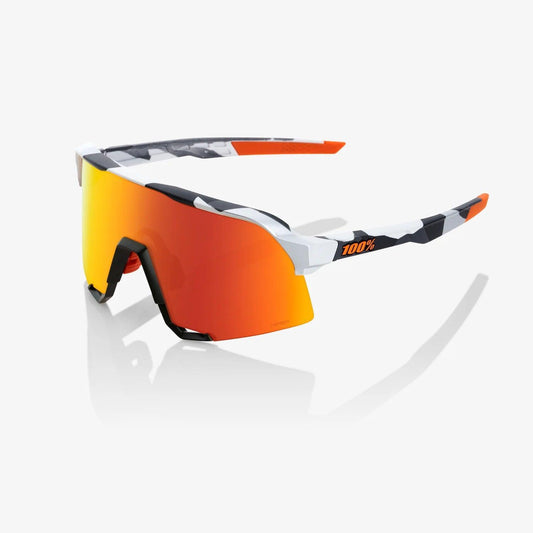 100 Percent Sunglasses - S3 - Soft Tact Grey Camo - HiPER® Red Multilayer Mirror Lens product image 1, provided for visual