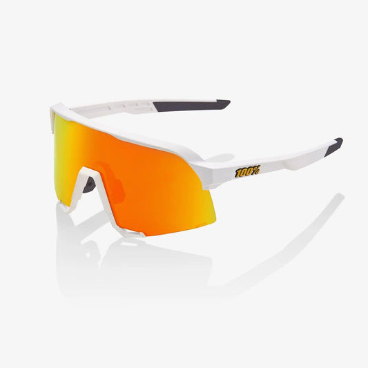 100 Percent Sunglasses - S3 - Soft Tact White - HiPER® Red Multilayer Mirror Lens product image 1, provided for visual