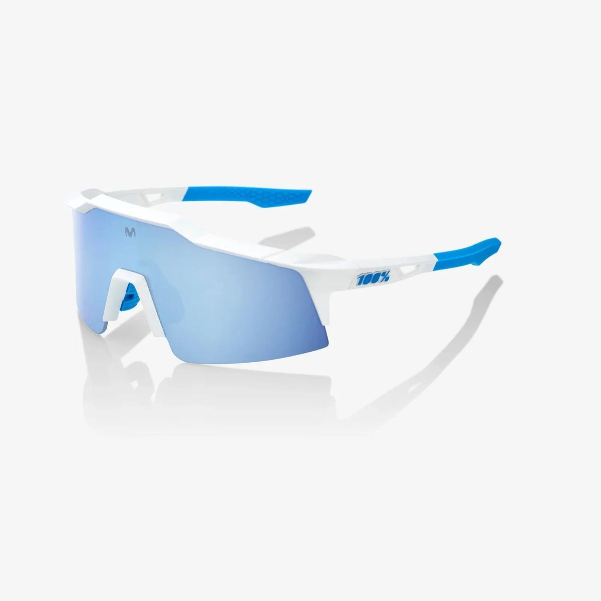 100 Percent Sunglasses - SPEEDCRAFT SL - Movistar Team White - HiPER Blue Multilayer Mirror Lens product image 1, provided