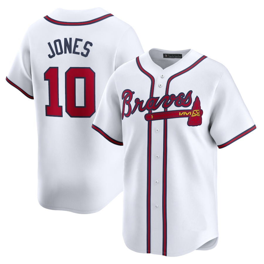 #10 Chipper Jones Player A.Braves White Home Limited product image 1