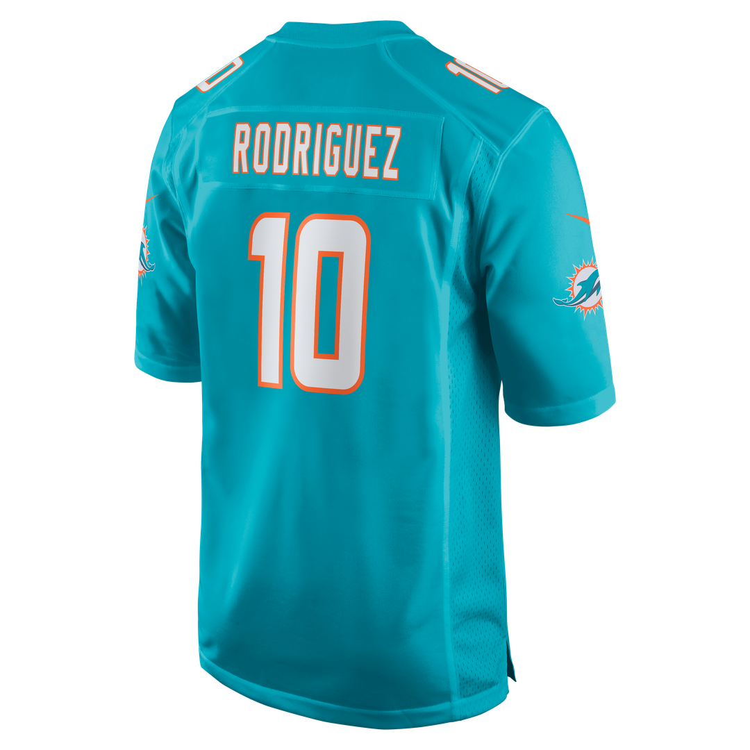 Men's Miami Dolphins Jacob Rodriguez Nike Aqua Game Jersey product image 5