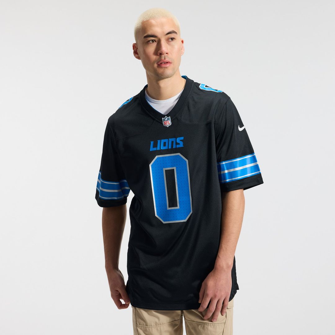 Men's Detroit Lions Jahmyr Gibbs Nike White Game Player product image 8