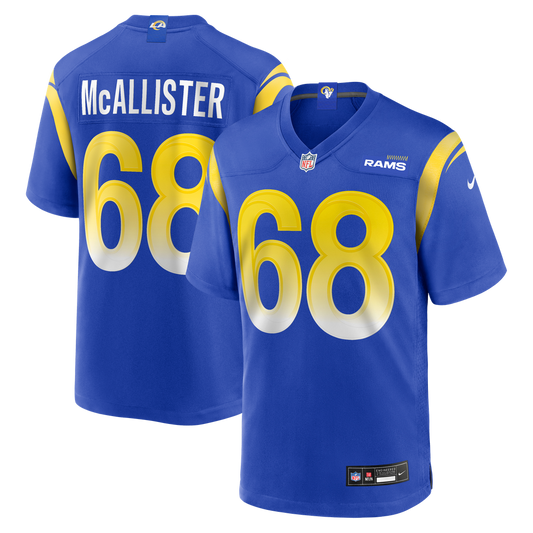 Men's Los Angeles Rams Mike McAllister Nike Royal Home Game product image 1
