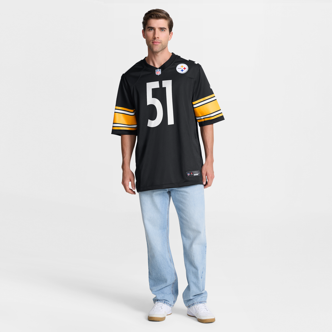 Men's Pittsburgh Steelers Nick Herbig Nike Black Game Jersey product image 7