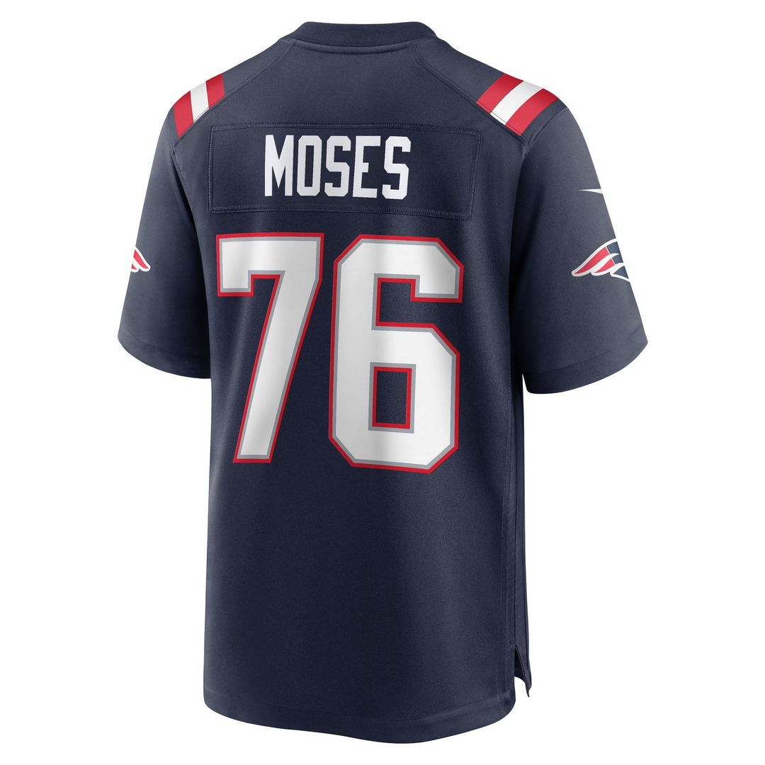 Men's New England Patriots Morgan Moses Nike Navy Team Game product image 3