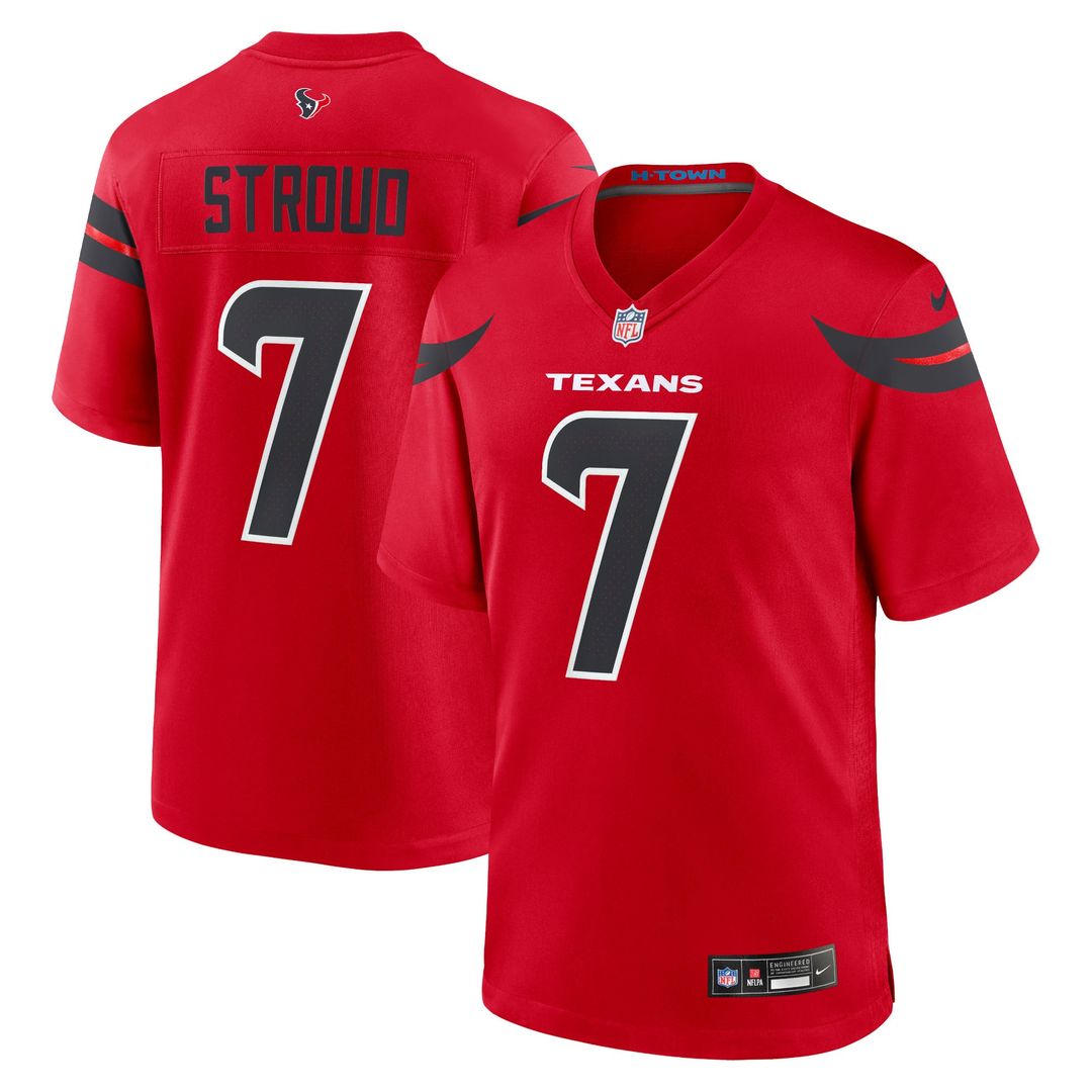 Men's Houston Texans C.J. Stroud Nike Red Alternate Game product image 7