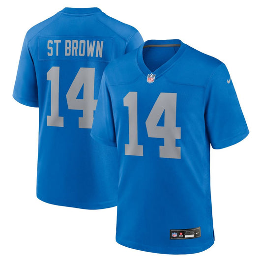 Men's Detroit Lions Amon-Ra St. Brown Nike Blue Alternate product image 1