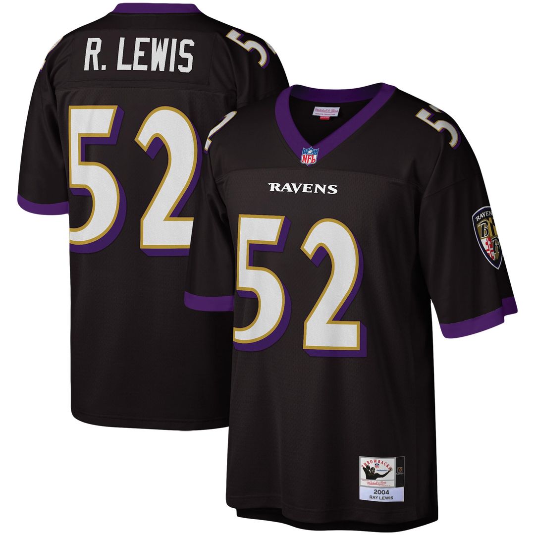 Men's Baltimore Ravens Ray Lewis Mitchell & Ness Black product image 1