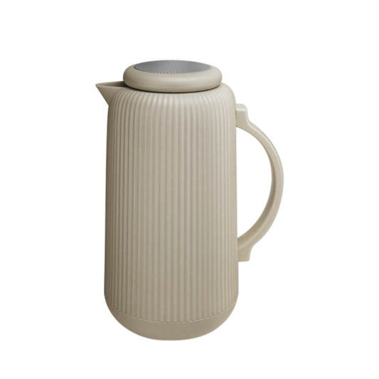 Kukeri 1L Glass Vacuum Insulated Flask - Latte
