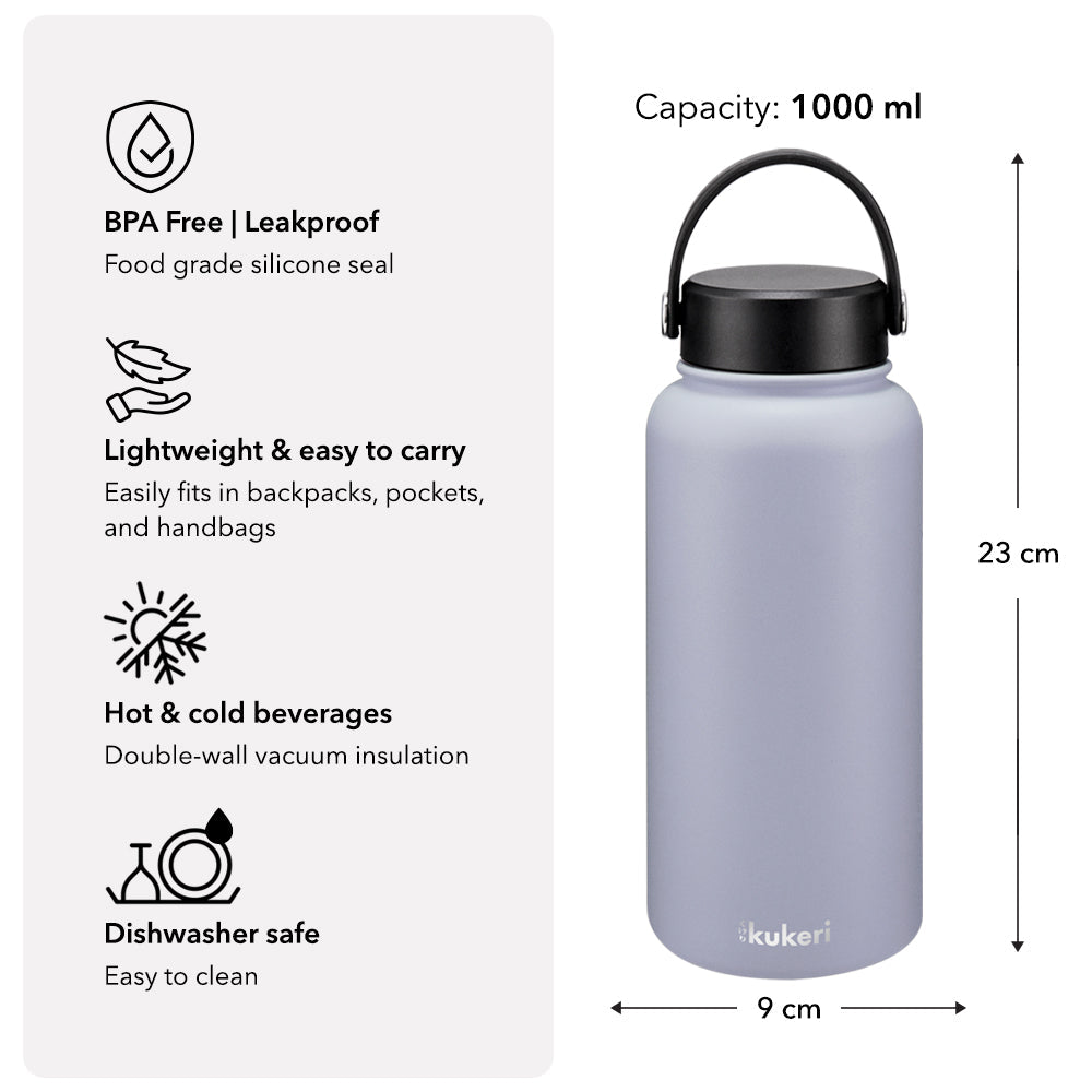 Kukeri 1000ml Double Wall Vacuum Bottle - Navy