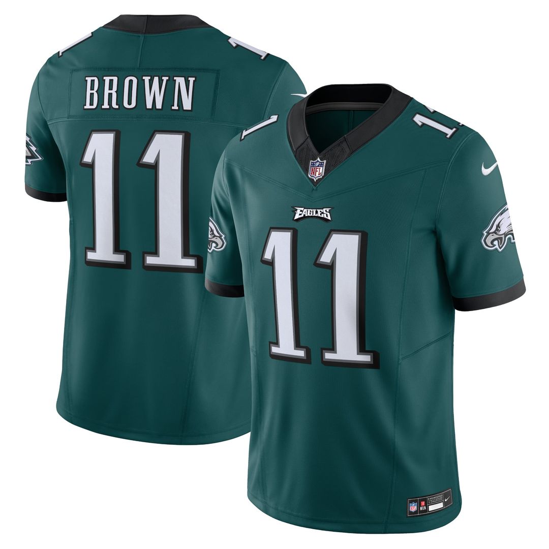 Men's Philadelphia Eagles A.J. Brown Nike Green Vapor product image 1