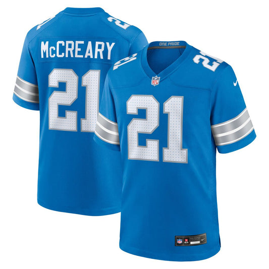 Men's Detroit Lions Roger McCreary Nike Blue Team Game product image 1