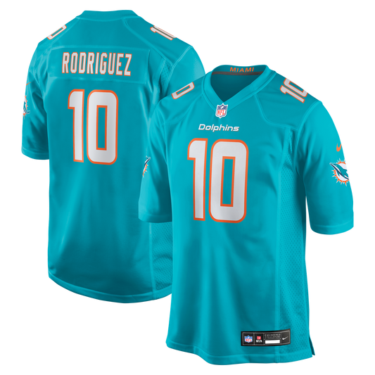 Men's Miami Dolphins Jacob Rodriguez Nike Aqua Game Jersey product image 1