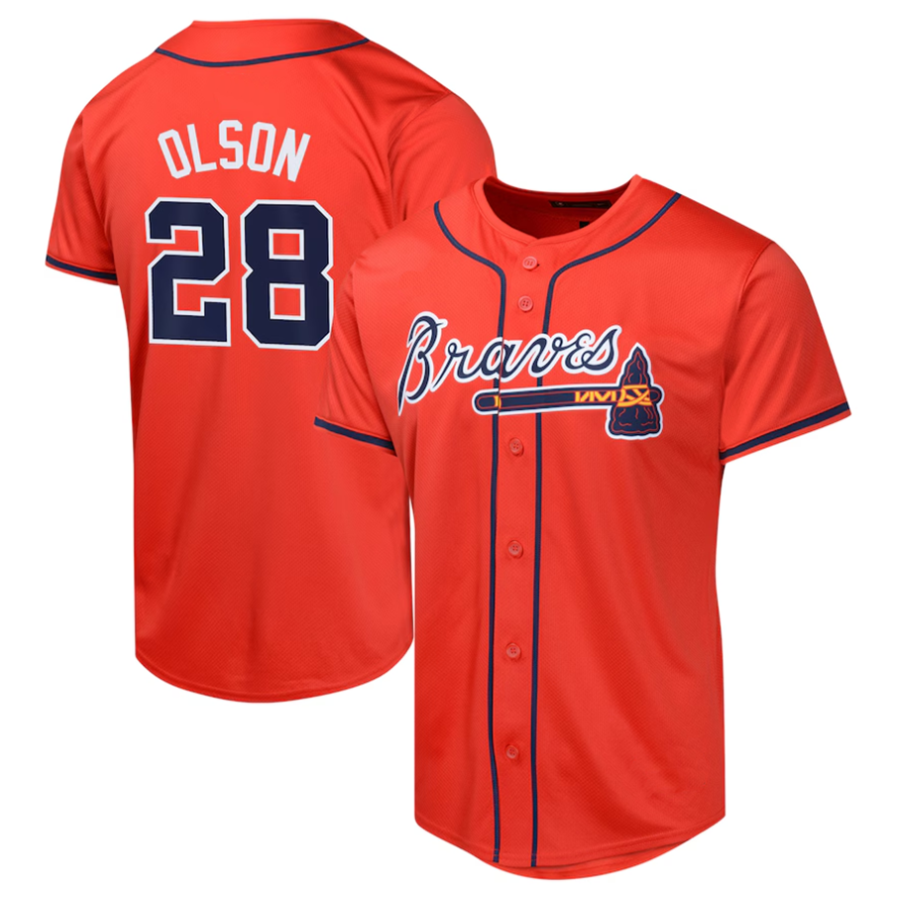 #28 Matt Olson Player A.Braves Red Alternate Limited product image 1