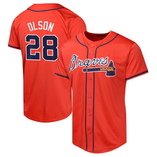 #28 Matt Olson Player A.Braves Red Alternate Limited product image 1