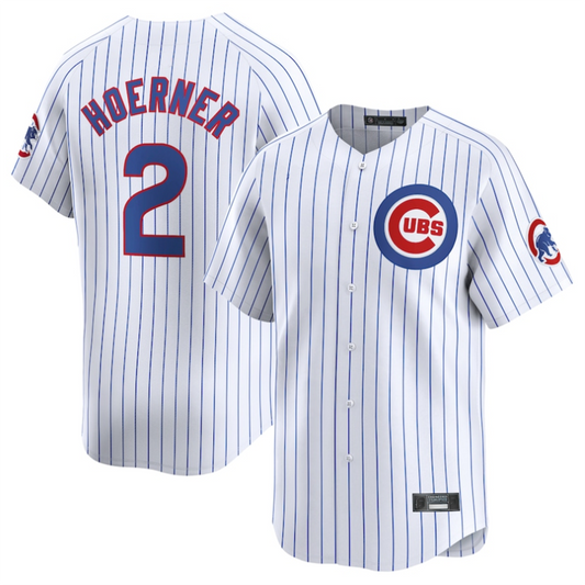 #2 Nico Hoerner Player C.Cubs White Home Limited Elite product image 1