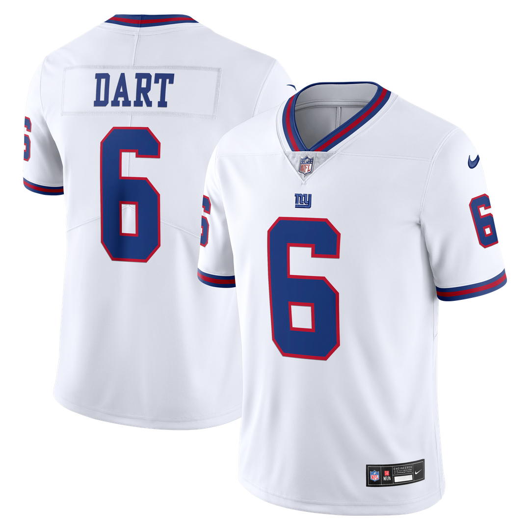 Men's New York Giants Jaxson Dart Nike White Vintage Vapor product image 1