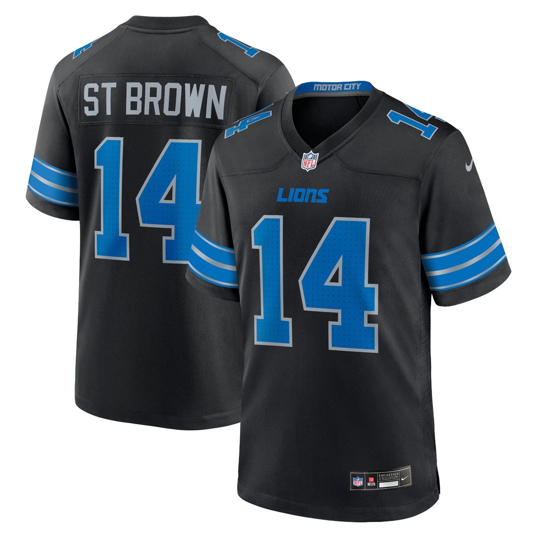 Men's Detroit Lions Amon-Ra St. Brown Nike Blue Game Jersey product image 21