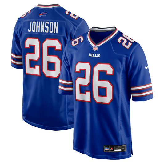 Men's Buffalo Bills Ty Johnson Nike Royal Team Game Jersey product image 1