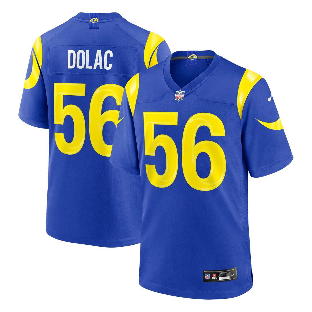 Men's Los Angeles Rams Shaun Dolac Nike Royal Team Game product image 1