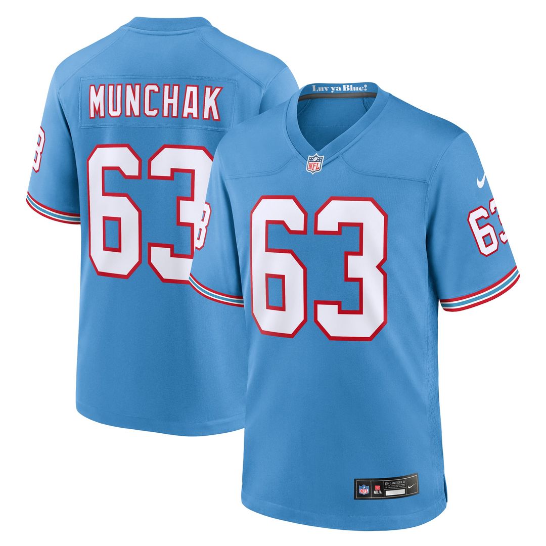 Men's Tennessee Titans Mike Munchak Nike Light Blue Retired product image 1