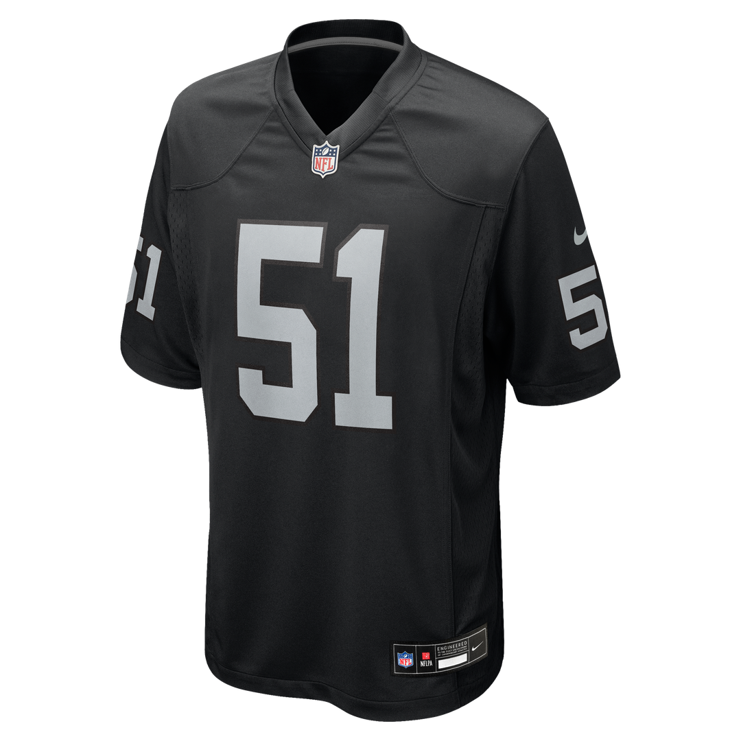 Men's Las Vegas Raiders Malcolm Koonce Nike Black Game product image 2