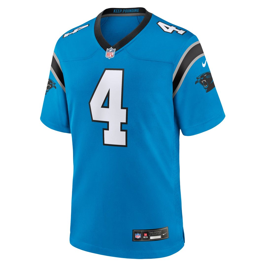 Men's Carolina Panthers Tetairoa McMillan Nike Blue product image 5