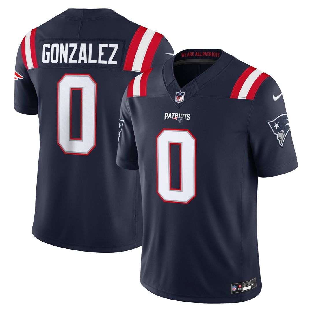 Men's New England Patriots Christian Gonzalez Nike Navy product image 1
