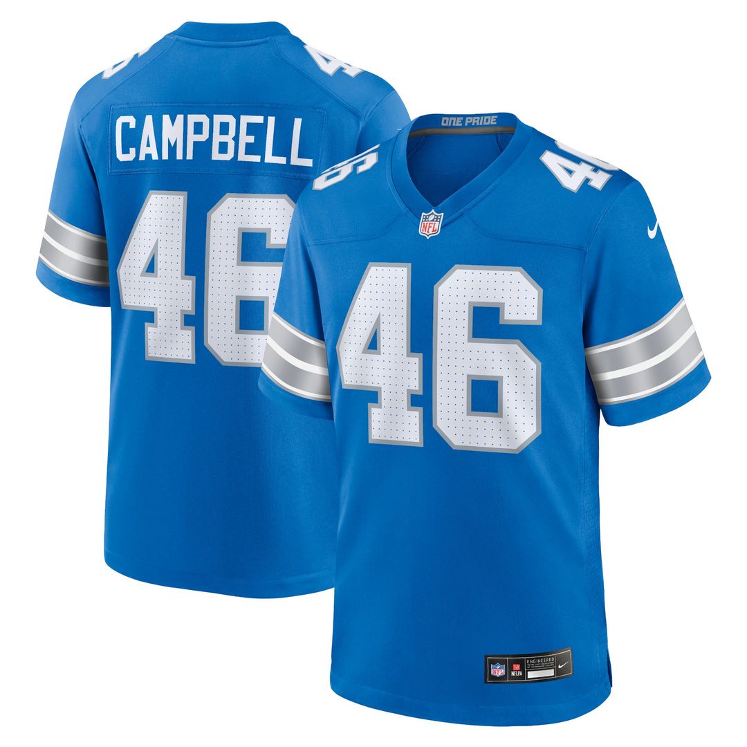 Men's Detroit Lions Jack Campbell Nike White Game Jersey product image 7