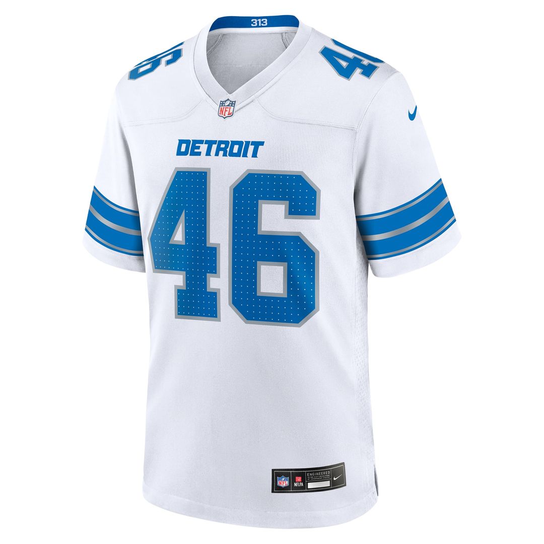 Men's Detroit Lions Jack Campbell Nike White Game Jersey product image 5