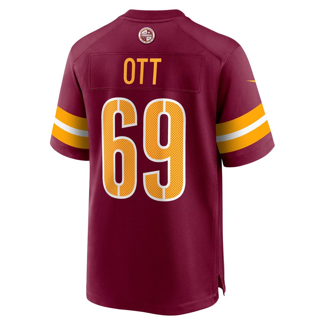 Men's Washington Commanders Tyler Ott Nike Burgundy Game product image 3