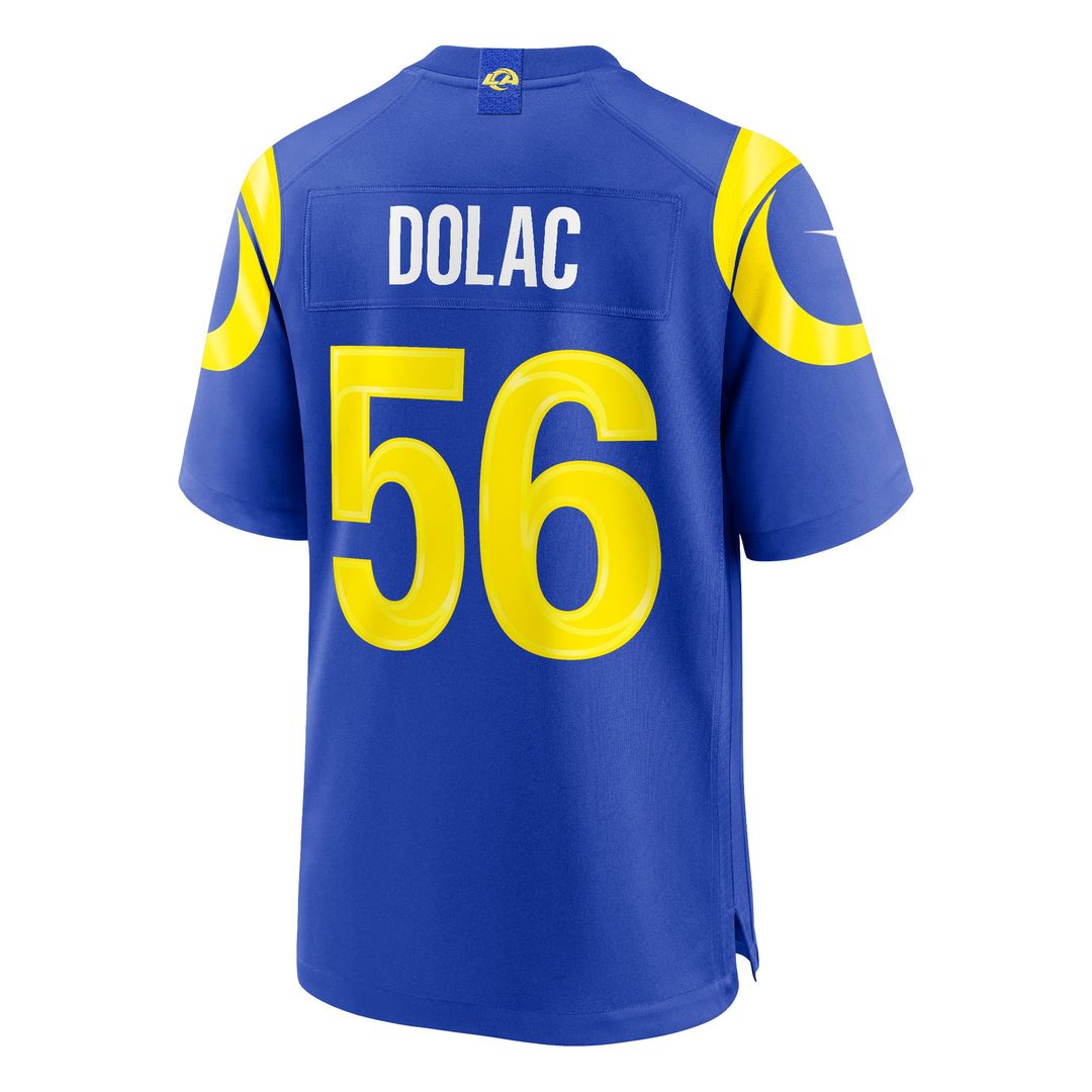 Men's Los Angeles Rams Shaun Dolac Nike Royal Team Game product image 3