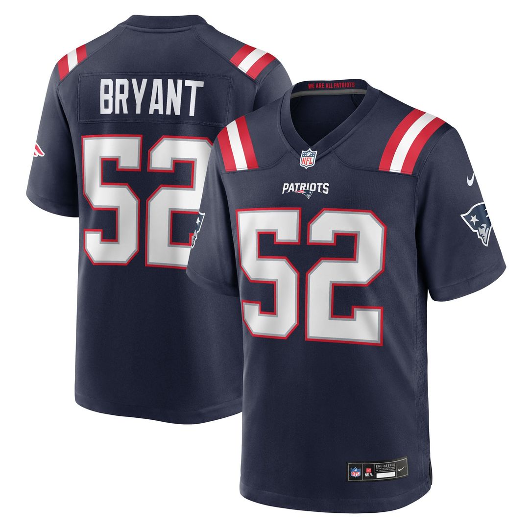 Men's New England Patriots Marcus Bryant Nike Navy Team product image 1